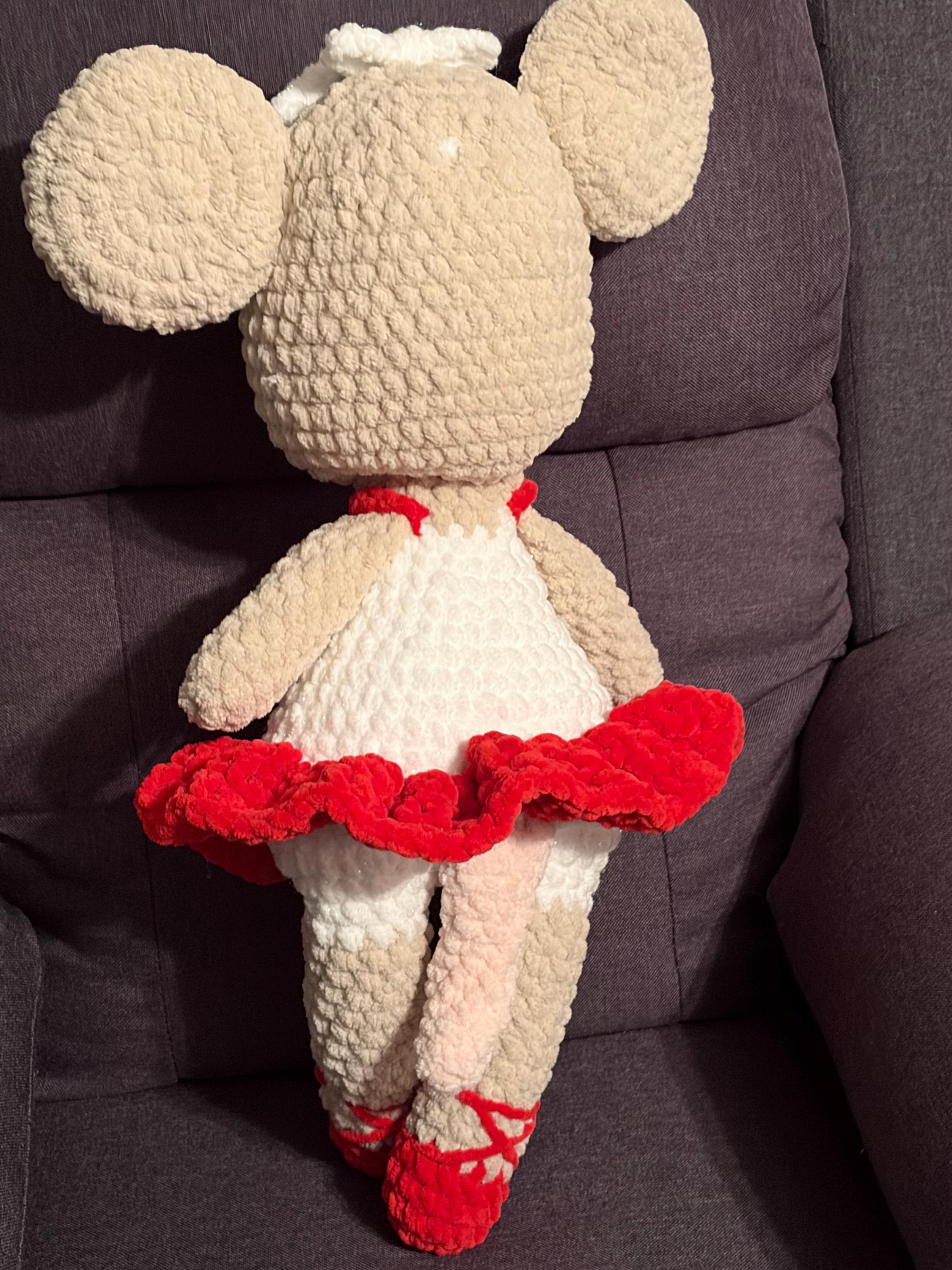 Crochet Mouse Plushie with Tutu