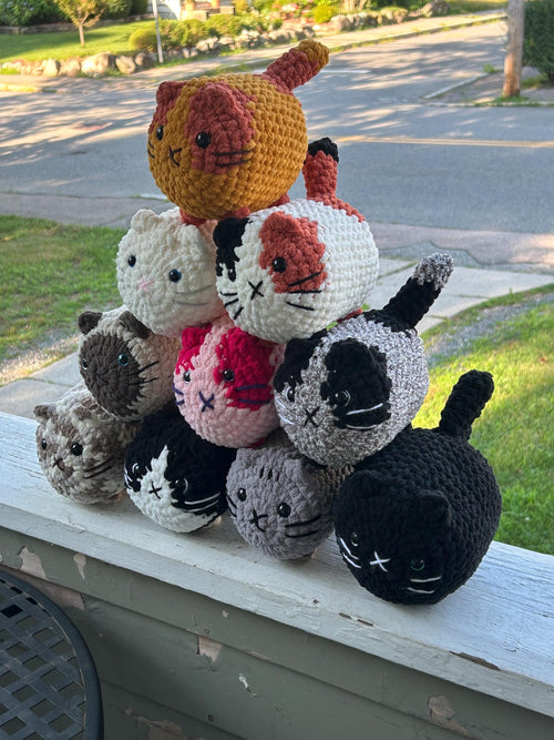 Cat Plush Crochet Handmade Toy