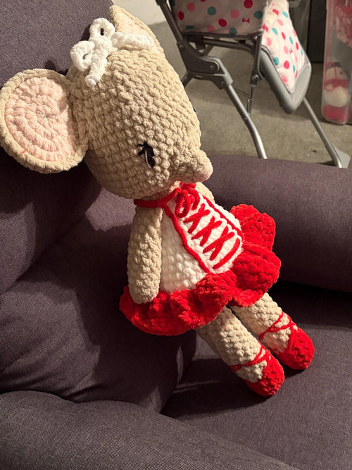Crochet Mouse Plushie with Tutu
